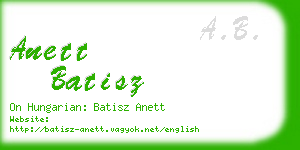 anett batisz business card